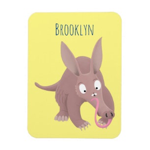 Imán Personalizado de aardvark gracioso