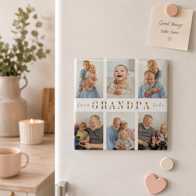 Imán Personalizado de Abuelo | Día de los Abuelos (Subido por el creador)