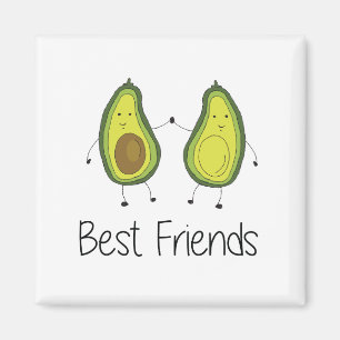 Imán Personalizado de aguacate verde Amistad imagen art