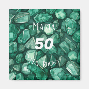 Imán Personalizado de aniversario de cumpleaños de mayo