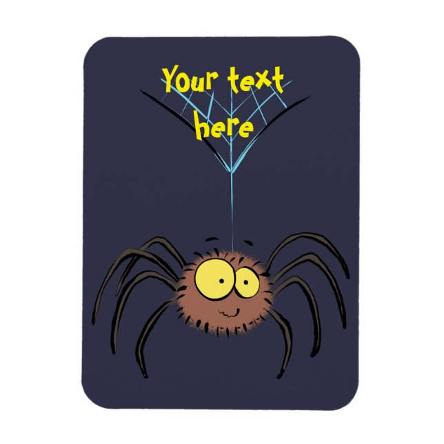 Imán personalizado de araña adorable (Vertical)