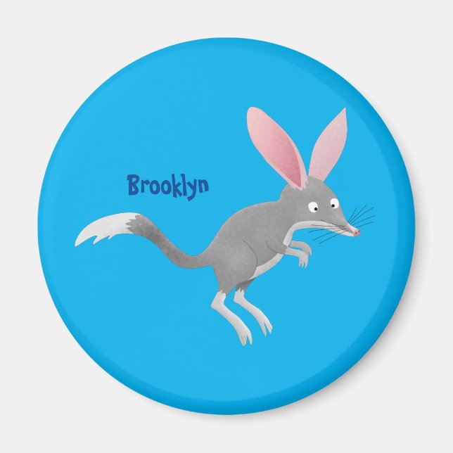 Imán Personalizado de bilby australiano feliz (Frente)