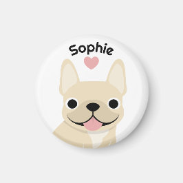 Imán personalizado de Bulldog Francés, regalo de F
