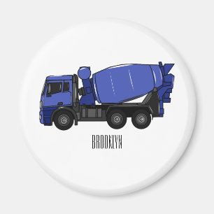 Imán Personalizado de camión de transporte de mezcla de