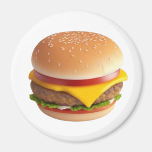 Imán Personalizado de Cheeseburger