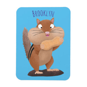Imán Personalizado de chipmunk de grandes mejillas grac