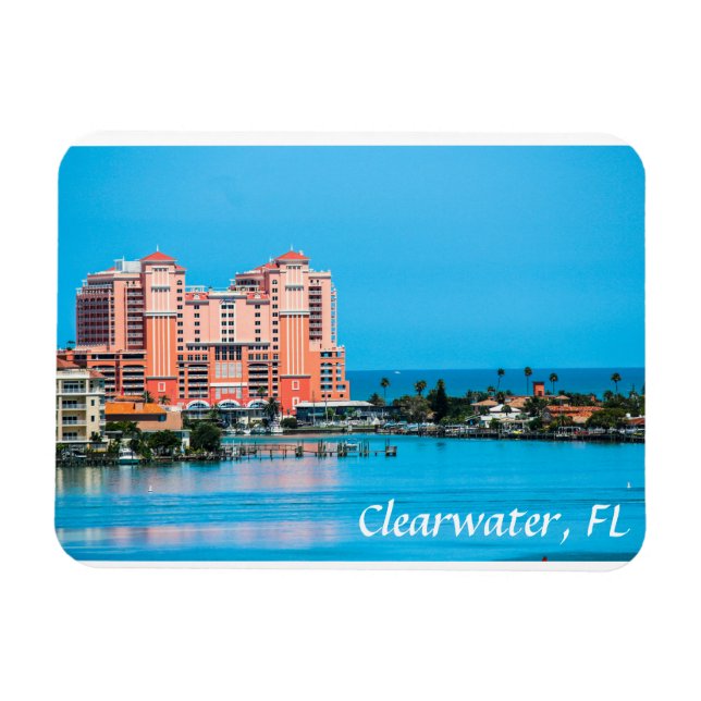 imán personalizado de Clearwater Florida (Horizontal)