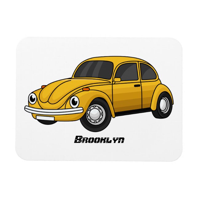 Imán Personalizado de coche clásico (Horizontal)
