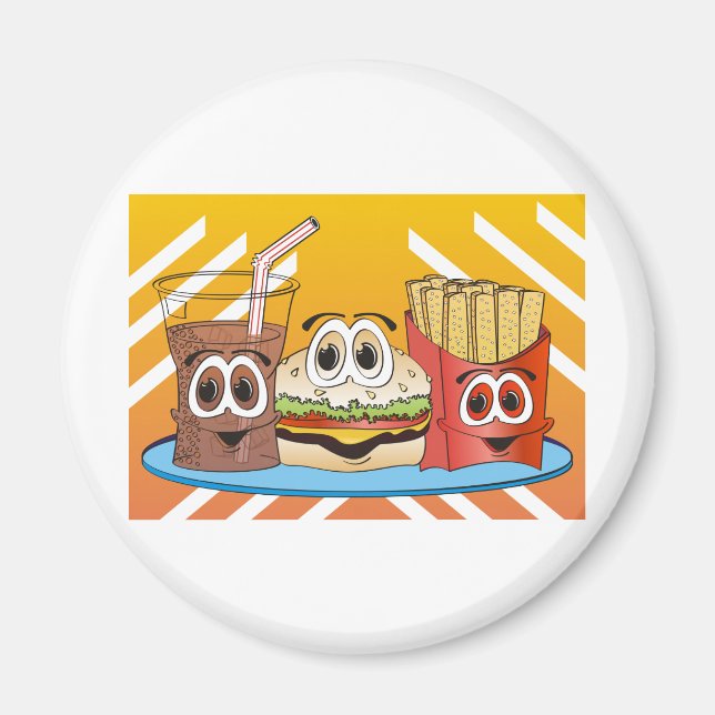 Imán Personalizado de comida rápida (Frente)