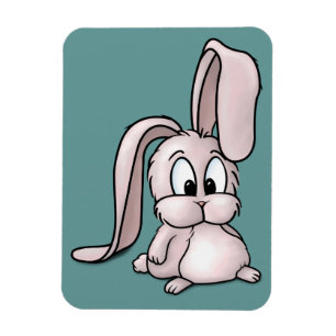 Imán Personalizado de conejo rosado