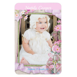 Imán Personalizado de confirmación de bautismo de bebé