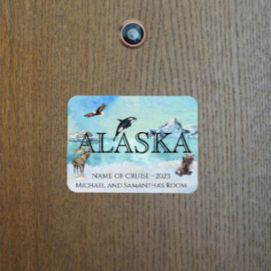 Imán Personalizado de crucero de Alaska: Nieve de oso