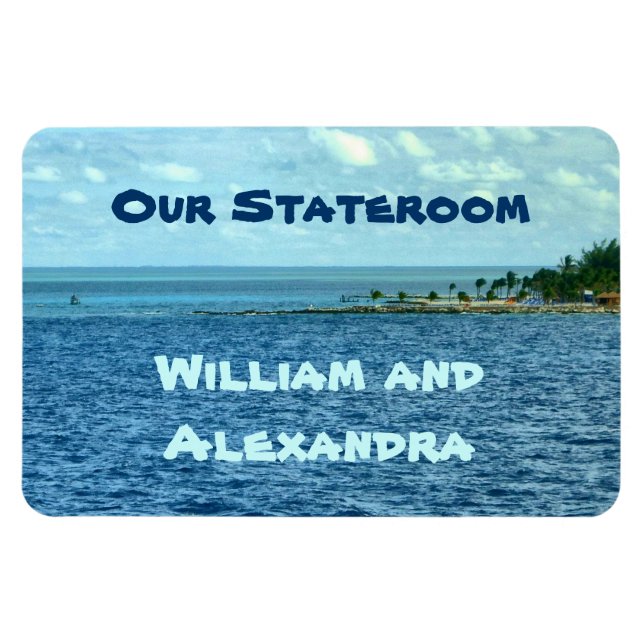 Imán Personalizado de crucero marítimo (Horizontal)