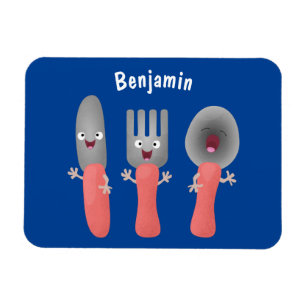 Imán Personalizado de cubertería de bifurcación y cucha