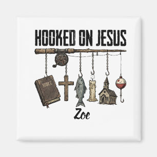 Imán personalizado de Enganchado a Jesús