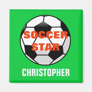 Imán Personalizado de Estrella de Fútbol