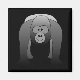 Imán Personalizado de Gorila Silverback