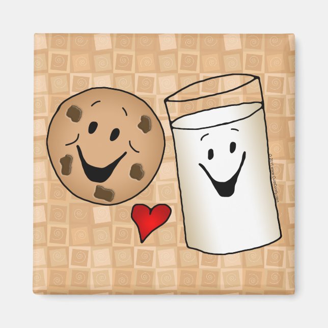 Imán Personalizado de Guay Cookies y Milk Friends (Frente)