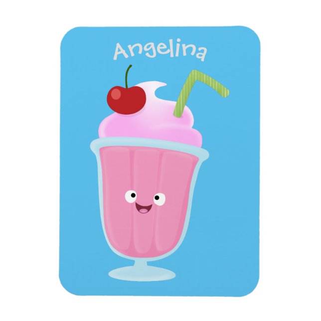Imán Personalizado de helados de fresa de fresa (Vertical)