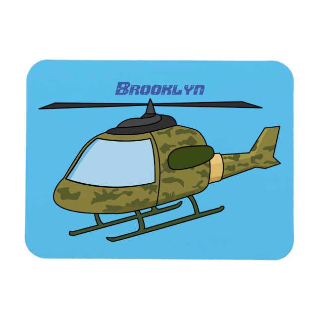 Imán Personalizado de helicópteros de camoflage del ejé (Horizontal)