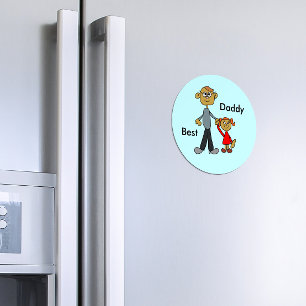 Imán Personalizado de Hija del Padre del Día del Padre