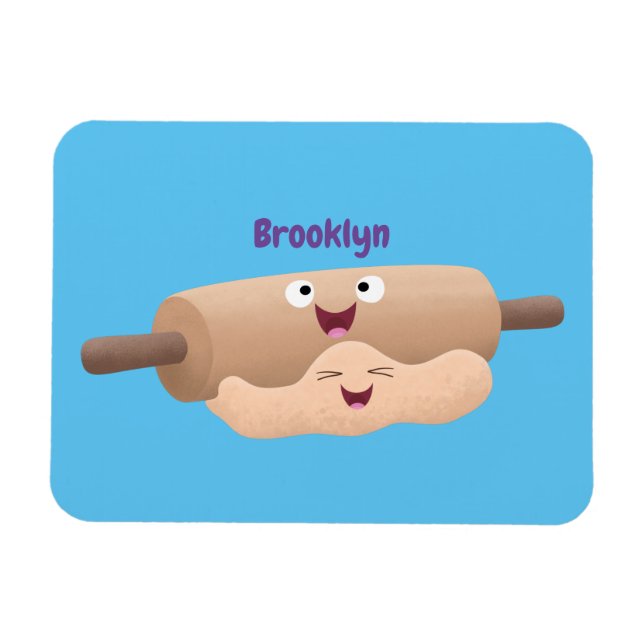 Imán Personalizado de horneado de rodillos y pasta de m (Horizontal)