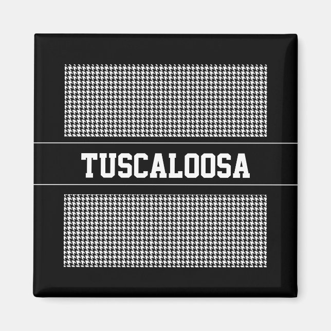 Imán Personalizado de Houndstooth (Frente)