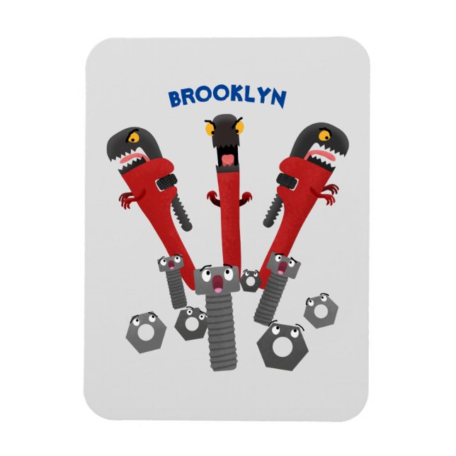 Imán Personalizado de humor de herramientas monstruosas (Vertical)