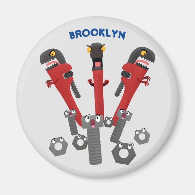 Imán Personalizado de humor de herramientas monstruosas (Frente)