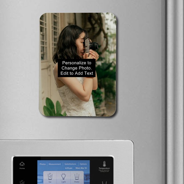 Imán Personalizado de imagen personalizada nombre de tr (Custom Personalized Photo Artwork Name Slogan Rec Magnet)