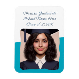 Imán Personalizado de Invitación de graduación Tipograf