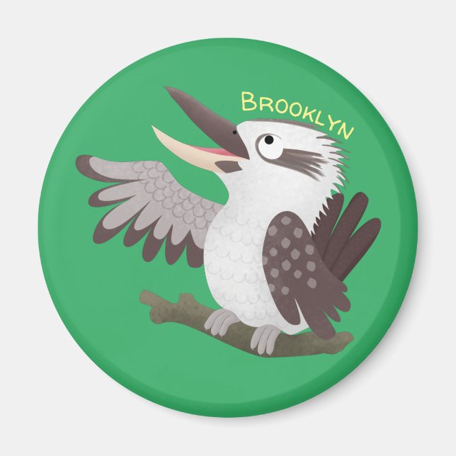 Imán Personalizado de kookaburra gracioso (Frente)
