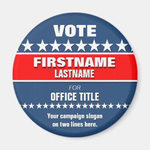 Imán personalizado de la campaña