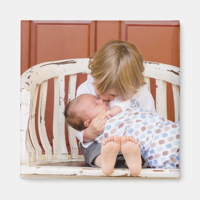 Imán Personalizado de la foto de dos caras (Frente)