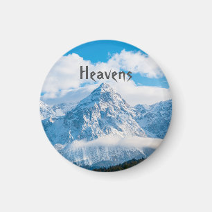 Imán Personalizado de la imagen del cielo azul con el n