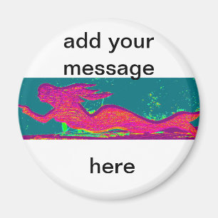 imán personalizado de la sirena