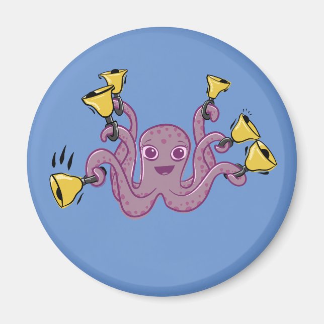 Imán Personalizado de las campanas de pulpo (Frente)