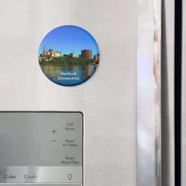 Imán Personalizado de línea aérea de Hartford Connectic (In situ (nevera))