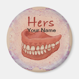 Imán Personalizado de los dientes falsos de la abuela