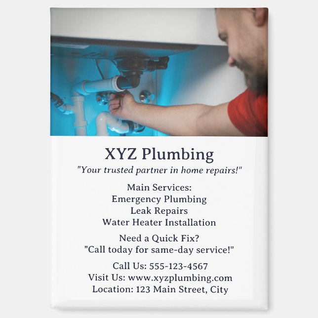 Imán Personalizado de marketing empresarial o promoción (Anverso)