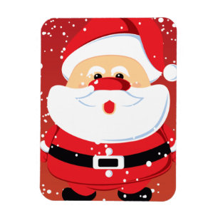 Imán Personalizado de Navidades de Cute Santa Claus