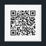 Imán Personalizado de negocio de código QR<br><div class="desc">Imán de negocio de código QR personalizado</div>