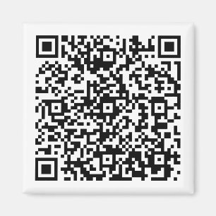 Imán Personalizado de negocio de código QR 