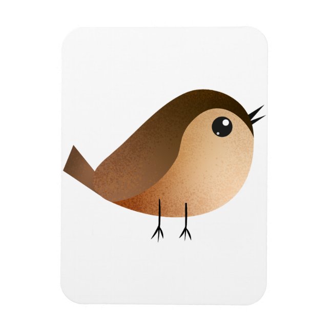 Imán Personalizado de pájaro de Sparrow (Vertical)