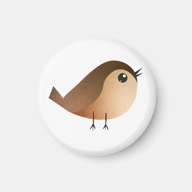 Imán Personalizado de pájaro de Sparrow (Frente)