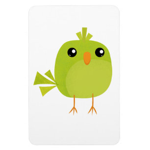 Imán Personalizado de pájaro verde