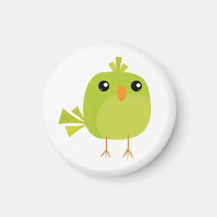 Imán Personalizado de pájaro verde