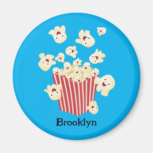 Imán Personalizado de palomitas de palomitas graciosas (Frente)