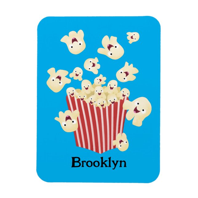 Imán Personalizado de palomitas de palomitas graciosas (Vertical)