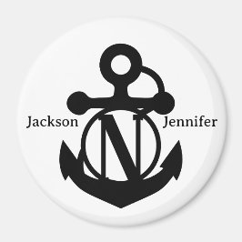 Imán Personalizado de pareja en puerta de crucero de an